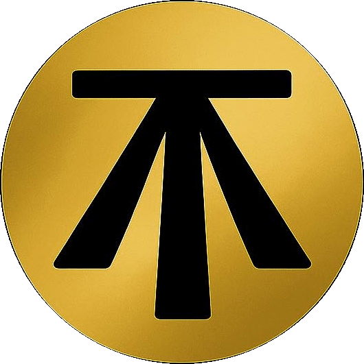 gold medallion cutout